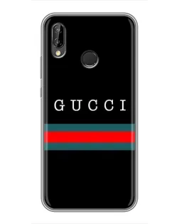 Чехол для Huawei P Smart Plus (Nova 3i, INE-LX1) с картинкой «Gucci — красный пояс»