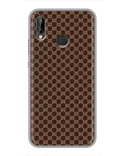 Чехол для Huawei P Smart Plus (Nova 3i, INE-LX1) с картинкой «Gucci — шоколадная сетка»