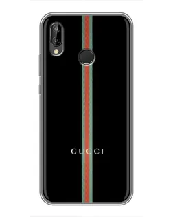 Чехол для Huawei P Smart Plus (Nova 3i, INE-LX1) с картинкой «Gucci — строгая линия»