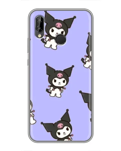 Чехол для Huawei P Smart Plus (Nova 3i, INE-LX1) с картинкой «Паттерн с Kuromi» Чехол для Huawei P Smart Plus (Nova 3i, INE-LX1) с картинкой «Паттерн с Kuromi»