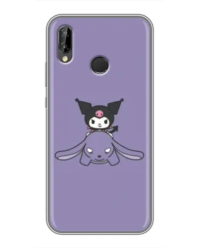 Чехол для Huawei P Smart Plus (Nova 3i, INE-LX1) с картинкой «Kuromi на лиловом фоне» Чехол для Huawei P Smart Plus (Nova 3i, INE-LX1) с картинкой «Kuromi на лиловом фоне»