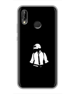 Чехол для Huawei P Smart Plus (Nova 3i, INE-LX1) с картинкой «PUBG — белый шлем»