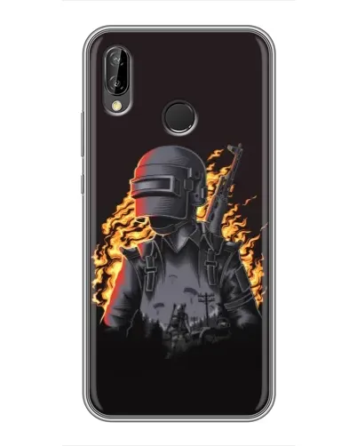 Чехол для Huawei P Smart Plus (Nova 3i, INE-LX1) с картинкой «PUBG — огненный силуэт» Чехол для Huawei P Smart Plus (Nova 3i, INE-LX1) с картинкой «PUBG — огненный силуэт»