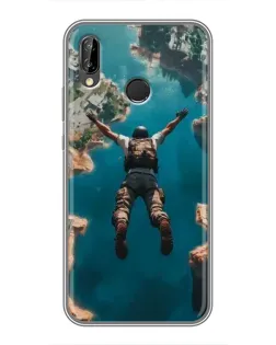 Чехол для Huawei P Smart Plus (Nova 3i, INE-LX1) с картинкой «PUBG — свободное падение»