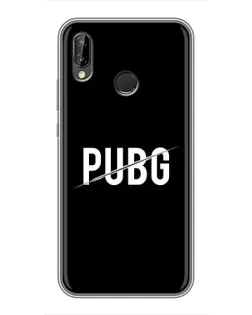 Чехол для Huawei P Smart Plus (Nova 3i, INE-LX1) с картинкой «PUBG — белый логотип»