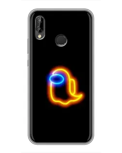 Чохол для Huawei P Smart Plus (Nova 3i, INE-LX1) з картинкою «Among Us неонове сяйво»