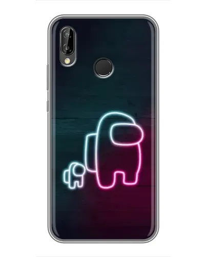 Чехол для Huawei P Smart Plus (Nova 3i, INE-LX1) с картинкой «Among Us неон-арт» Чехол для Huawei P Smart Plus (Nova 3i, INE-LX1) с картинкой «Among Us неон-арт»