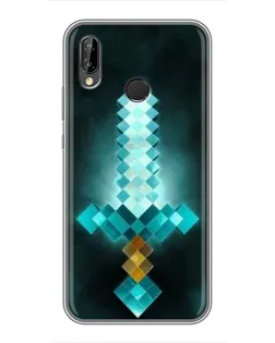 Чехол для Huawei P Smart Plus (Nova 3i, INE-LX1) с картинкой «Алмазный меч неон»