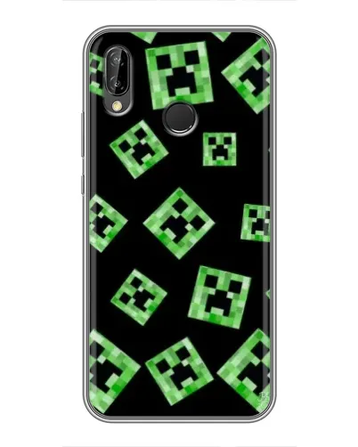 Чехол для Huawei P Smart Plus (Nova 3i, INE-LX1) с картинкой «Паттерн с криперами»