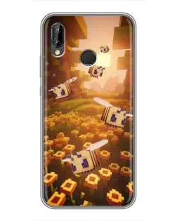 Чехол для Huawei P Smart Plus (Nova 3i, INE-LX1) с картинкой «Поле подсолнухов»