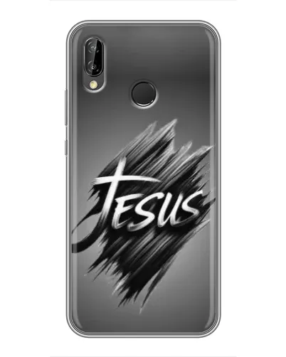 Чехол для Huawei P Smart Plus (Nova 3i, INE-LX1) с картинкой «Надпись Jesus Graffiti»