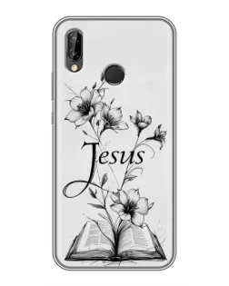 Чехол для Huawei P Smart Plus (Nova 3i, INE-LX1) с картинкой «Цветы и Библия»