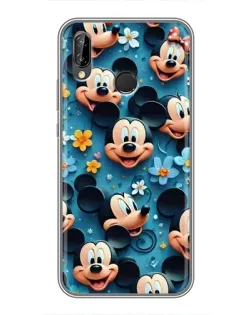 Чехол для Huawei P Smart Plus (Nova 3i, INE-LX1) с картинкой «Паттерн Микки и Минни»