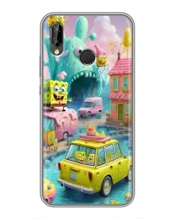 Чехол для Huawei P Smart Plus (Nova 3i, INE-LX1) с картинкой «Монстр-трак приключения»