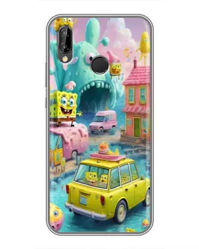 Чехол для Huawei P Smart Plus (Nova 3i, INE-LX1) с картинкой «Монстр-трак приключения»