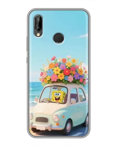Чехол для Huawei P Smart Plus (Nova 3i, INE-LX1) с картинкой «Автомобильное путешествие»