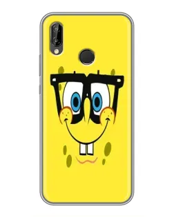 Чехол для Huawei P Smart Plus (Nova 3i, INE-LX1) с картинкой «Минималистичный Спанч Боб»