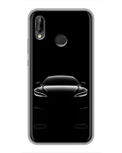 Чехол для Huawei P Smart Plus (Nova 3i, INE-LX1) с картинкой «Силуэт Tesla Night»
