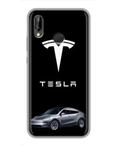 Чехол для Huawei P Smart Plus (Nova 3i, INE-LX1) с картинкой «Tesla Model Y» Чехол для Huawei P Smart Plus (Nova 3i, INE-LX1) с картинкой «Tesla Model Y»