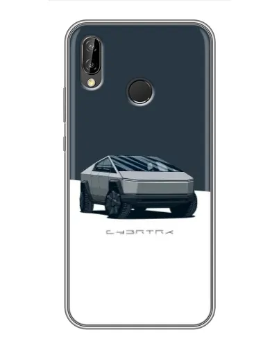 Чехол для Huawei P Smart Plus (Nova 3i, INE-LX1) с картинкой «Серебристый Cybertruck Tesla» Чехол для Huawei P Smart Plus (Nova 3i, INE-LX1) с картинкой «Серебристый Cybertruck Tesla»