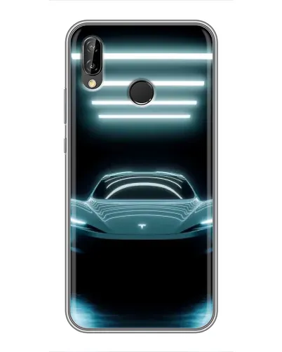 Чехол для Huawei P Smart Plus (Nova 3i, INE-LX1) с картинкой «Tesla в неоне» Чехол для Huawei P Smart Plus (Nova 3i, INE-LX1) с картинкой «Tesla в неоне»