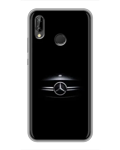Чехол для Huawei P Smart Plus (Nova 3i, INE-LX1) с картинкой «Mercedes — абстрактные линии»