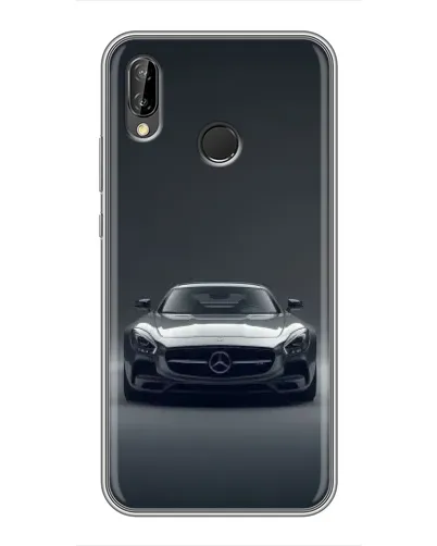 Чехол для Huawei P Smart Plus (Nova 3i, INE-LX1) с картинкой «Mercedes на черном»