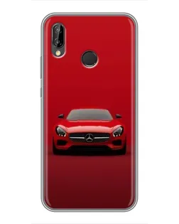 Чехол для Huawei P Smart Plus (Nova 3i, INE-LX1) с картинкой «Красный Mercedes AMG»