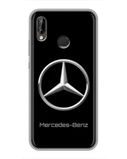 Чехол для Huawei P Smart Plus (Nova 3i, INE-LX1) с картинкой «Mercedes Silver Logo»