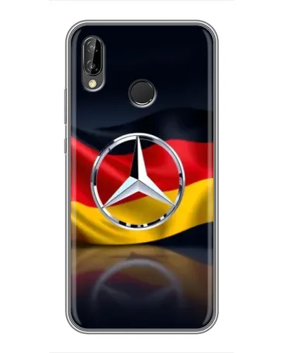 Чехол для Huawei P Smart Plus (Nova 3i, INE-LX1) с картинкой «Mercedes — флаг Германии»