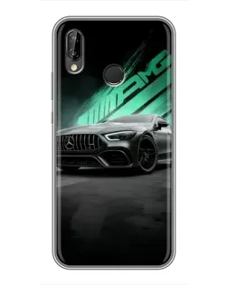 Чехол для Huawei P Smart Plus (Nova 3i, INE-LX1) с картинкой «Темный Mercedes AMG»