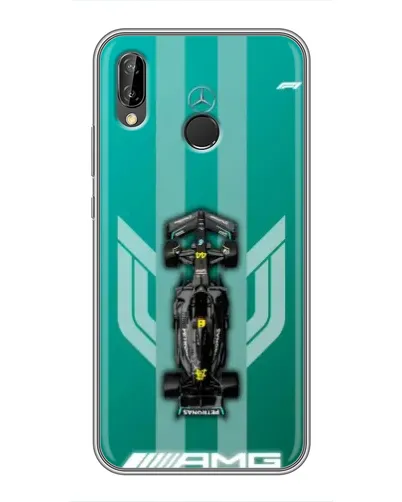 Чехол для Huawei P Smart Plus (Nova 3i, INE-LX1) с картинкой «Mercedes AMG Petronas»