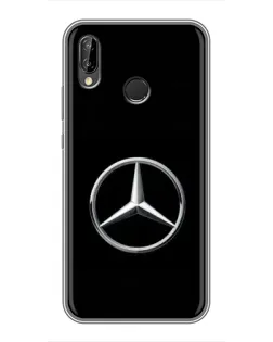 Чехол для Huawei P Smart Plus (Nova 3i, INE-LX1) с картинкой «Mercedes классический лого»
