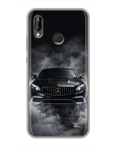 Чехол для Huawei P Smart Plus (Nova 3i, INE-LX1) с картинкой «Mercedes в дыму»