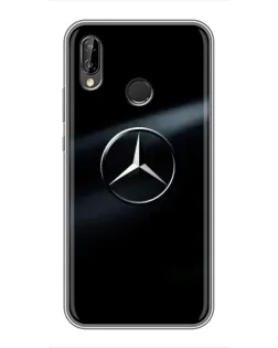 Чехол для Huawei P Smart Plus (Nova 3i, INE-LX1) с картинкой «Mercedes на металле»