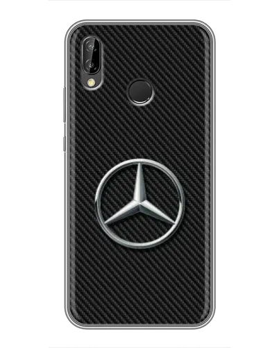 Чехол для Huawei P Smart Plus (Nova 3i, INE-LX1) с картинкой «Карбоновый Mercedes стиль» Чехол для Huawei P Smart Plus (Nova 3i, INE-LX1) с картинкой «Карбоновый Mercedes стиль»