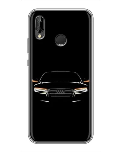 Чехол для Huawei P Smart Plus (Nova 3i, INE-LX1) с картинкой «Audi — ночной контур»