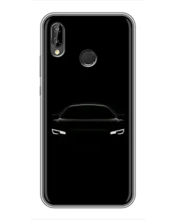 Чехол для Huawei P Smart Plus (Nova 3i, INE-LX1) с картинкой «Взгляд Audi в темноте»