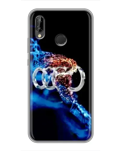 Чехол для Huawei P Smart Plus (Nova 3i, INE-LX1) с картинкой «Энергия лого Audi»