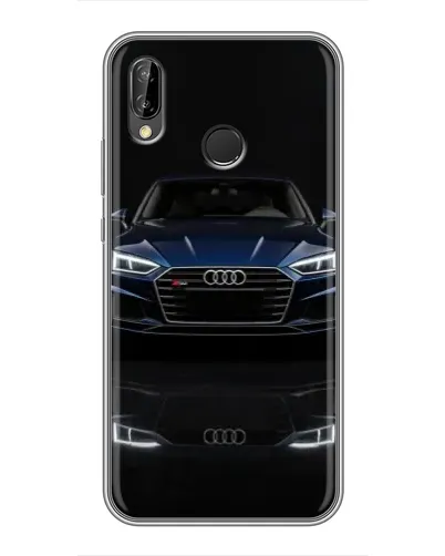 Чехол для Huawei P Smart Plus (Nova 3i, INE-LX1) с картинкой «Audi — ночное отражение»