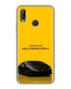 Чехол для Huawei P Smart Plus (Nova 3i, INE-LX1) с картинкой «Lamborghini Huracan черный»