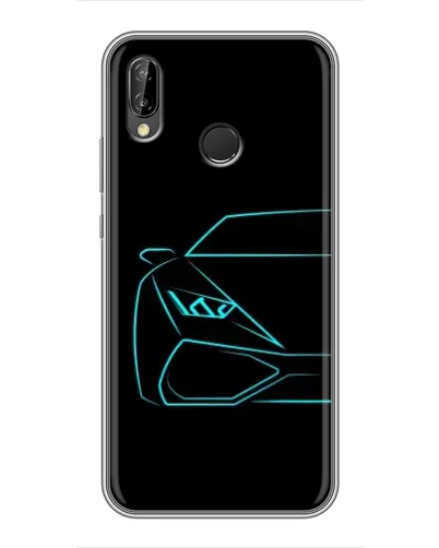Чехол для Huawei P Smart Plus (Nova 3i, INE-LX1) с картинкой «Голубой силуэт Lamborghini» Чехол для Huawei P Smart Plus (Nova 3i, INE-LX1) с картинкой «Голубой силуэт Lamborghini»