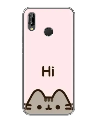 Чехол для Huawei P Smart Plus (Nova 3i, INE-LX1) с картинкой «Пушин говорит Hi» Чехол для Huawei P Smart Plus (Nova 3i, INE-LX1) с картинкой «Пушин говорит Hi»