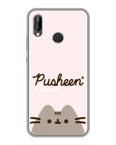 Чехол для Huawei P Smart Plus (Nova 3i, INE-LX1) с картинкой «Pusheen логотип» Чехол для Huawei P Smart Plus (Nova 3i, INE-LX1) с картинкой «Pusheen логотип»