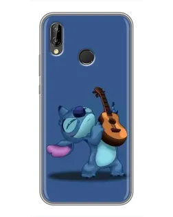 Чехол для Huawei P Smart Plus (Nova 3i, INE-LX1) с картинкой «Стич с укулеле»