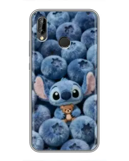 Чехол для Huawei P Smart Plus (Nova 3i, INE-LX1) с картинкой «Стич и голубика»