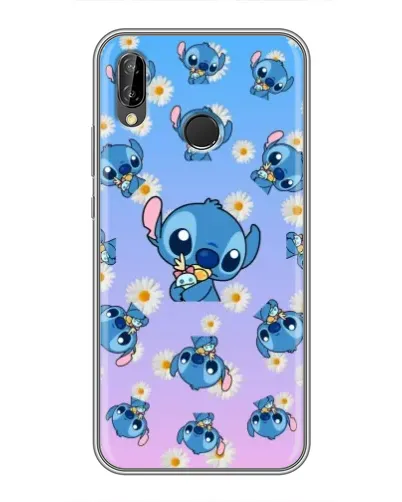 Чехол для Huawei P Smart Plus (Nova 3i, INE-LX1) с картинкой «Паттерн со Стичем»