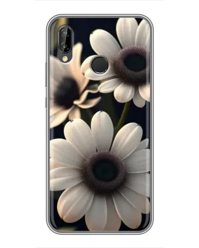 Чехол для Huawei P Smart Plus (Nova 3i, INE-LX1) с картинкой «Белые маргаритки макро»