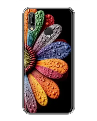 Чехол для Huawei P Smart Plus (Nova 3i, INE-LX1) с картинкой «Радужный цветок»
