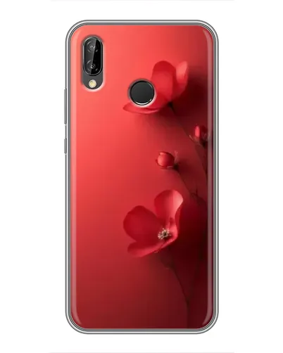 Чехол для Huawei P Smart Plus (Nova 3i, INE-LX1) с картинкой «Маковые соцветия»
